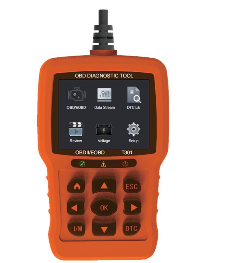 Color Screen Diagnostic Tool OBD II Code Reader  (Model No.: T301)